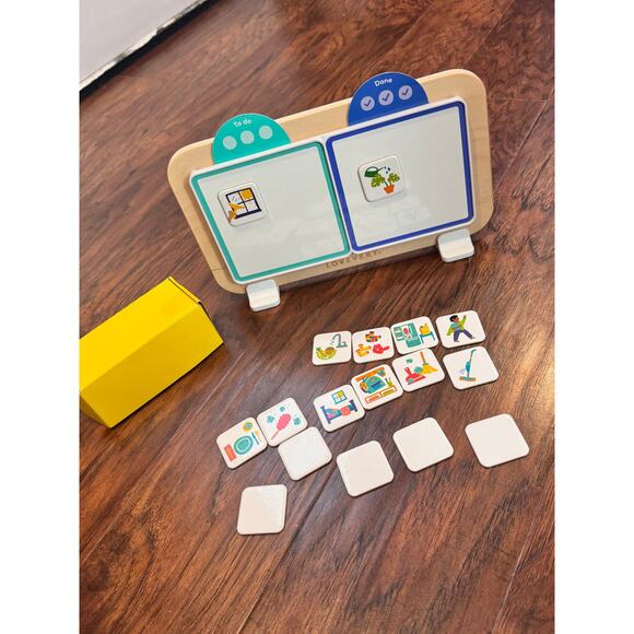 Lovevery Daily Helper Magnetic Chore Wooden Board Chart From Connector kit - Picture 3 of 6